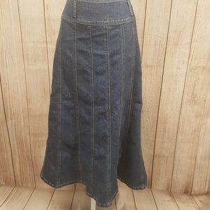 Women's Cato Denim Jean Skirt Size 12 Long Modest